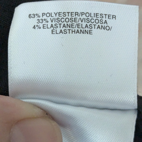 Anne Klein Black Flared Stretch Trouser Pant 2 - Picture 10 of 11